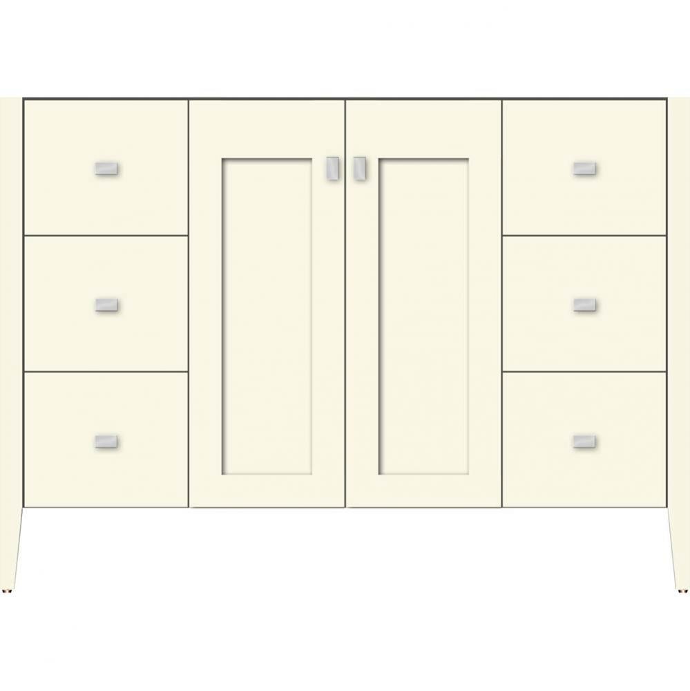 48 X 21.5 X 34.5 Newhalem Vanity Nh Shaker/Slab Sat Biscuit Sb