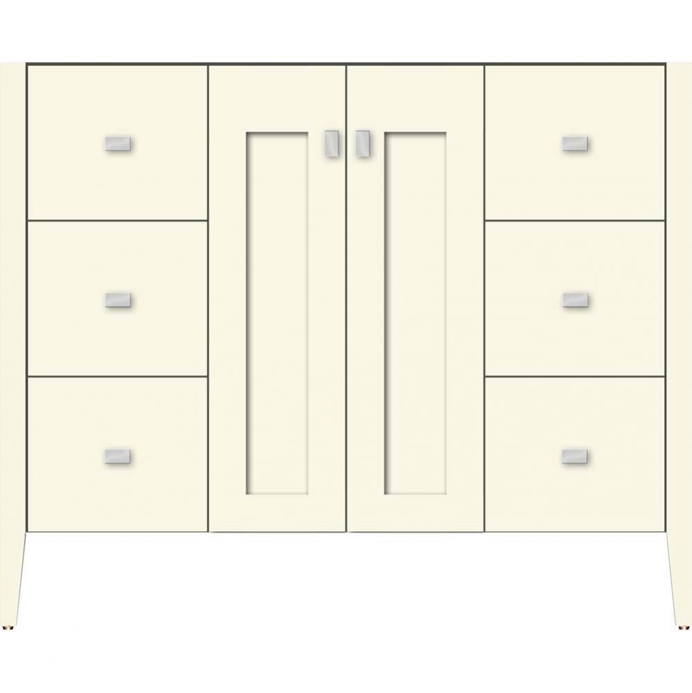 42 X 19 X 34.5 Newhalem Vanity Nh Shaker/Slab Sat Biscuit Sb