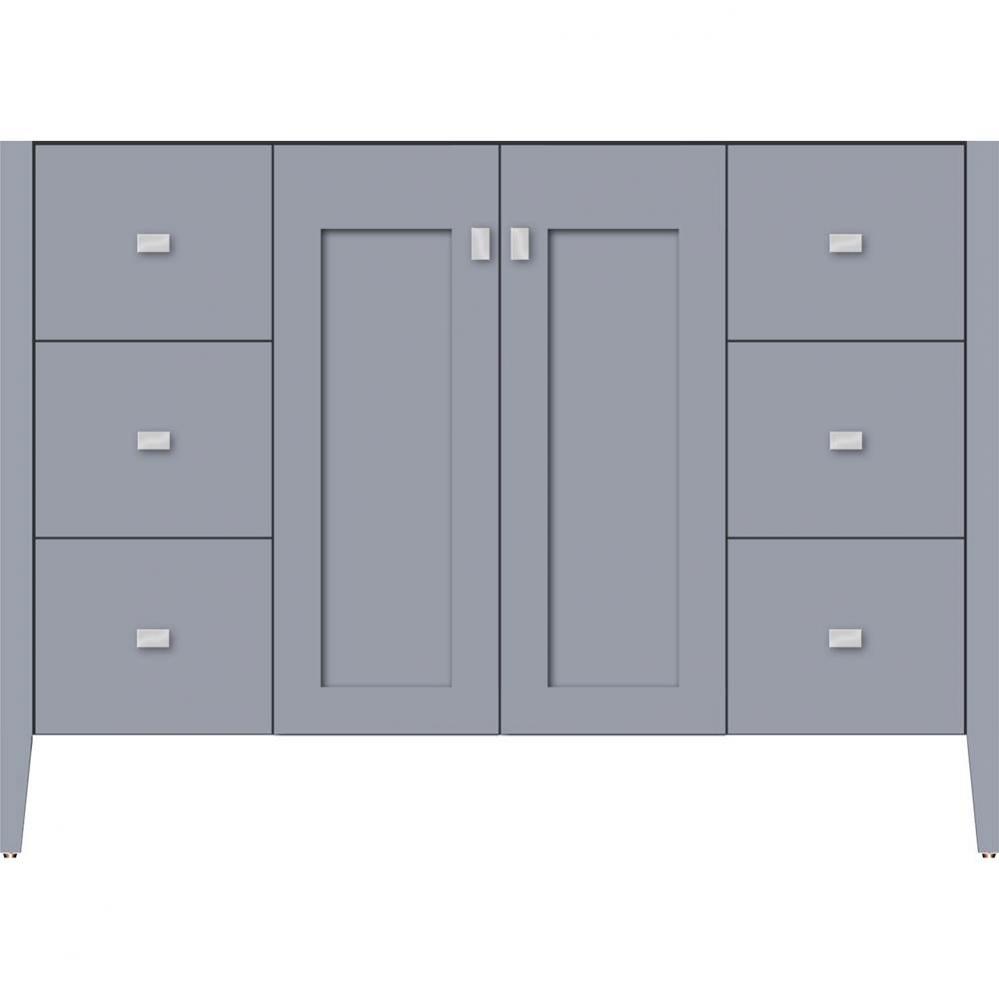 48 X 21.5 X 34.5 Newhalem Vanity Nh Shaker/Slab Sat Silver Sb