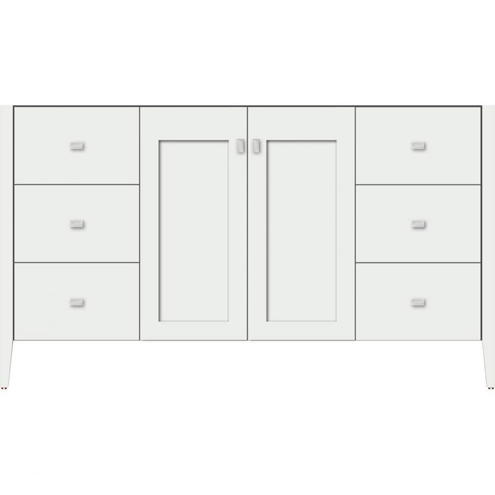 60 X 19 X 34.5 Newhalem Vanity Nh Shaker/Slab Powder Grey Sb