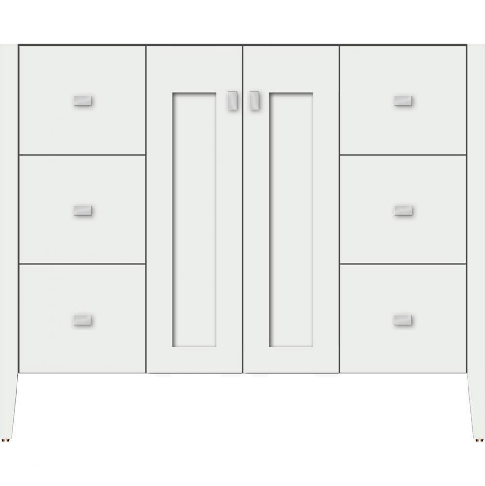 42 X 21.5 X 34.5 Newhalem Vanity Nh Shaker/Slab Powder Grey Sb