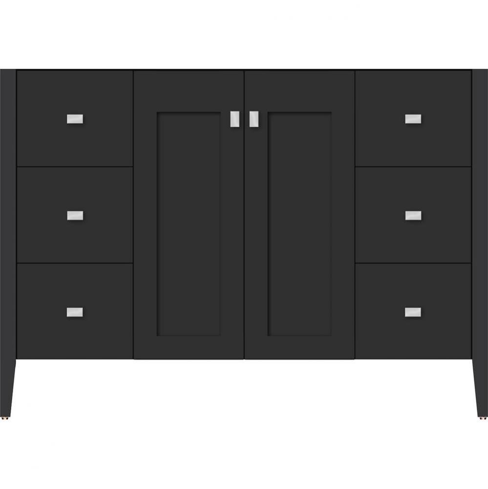 48 X 19 X 34.5 Newhalem Vanity Nh Shaker/Slab Sat Black Sb