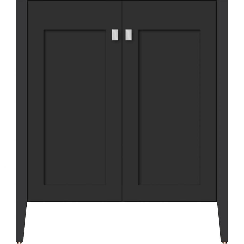 30 X 21.5 X 34.5 Newhalem Vanity Nh Shaker Sat Black Std