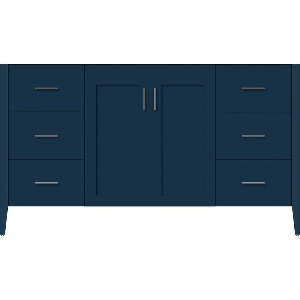 60 X 19 X 34.5 Newhalem Vanity Nh Shaker/Slab Lapis Night Sb