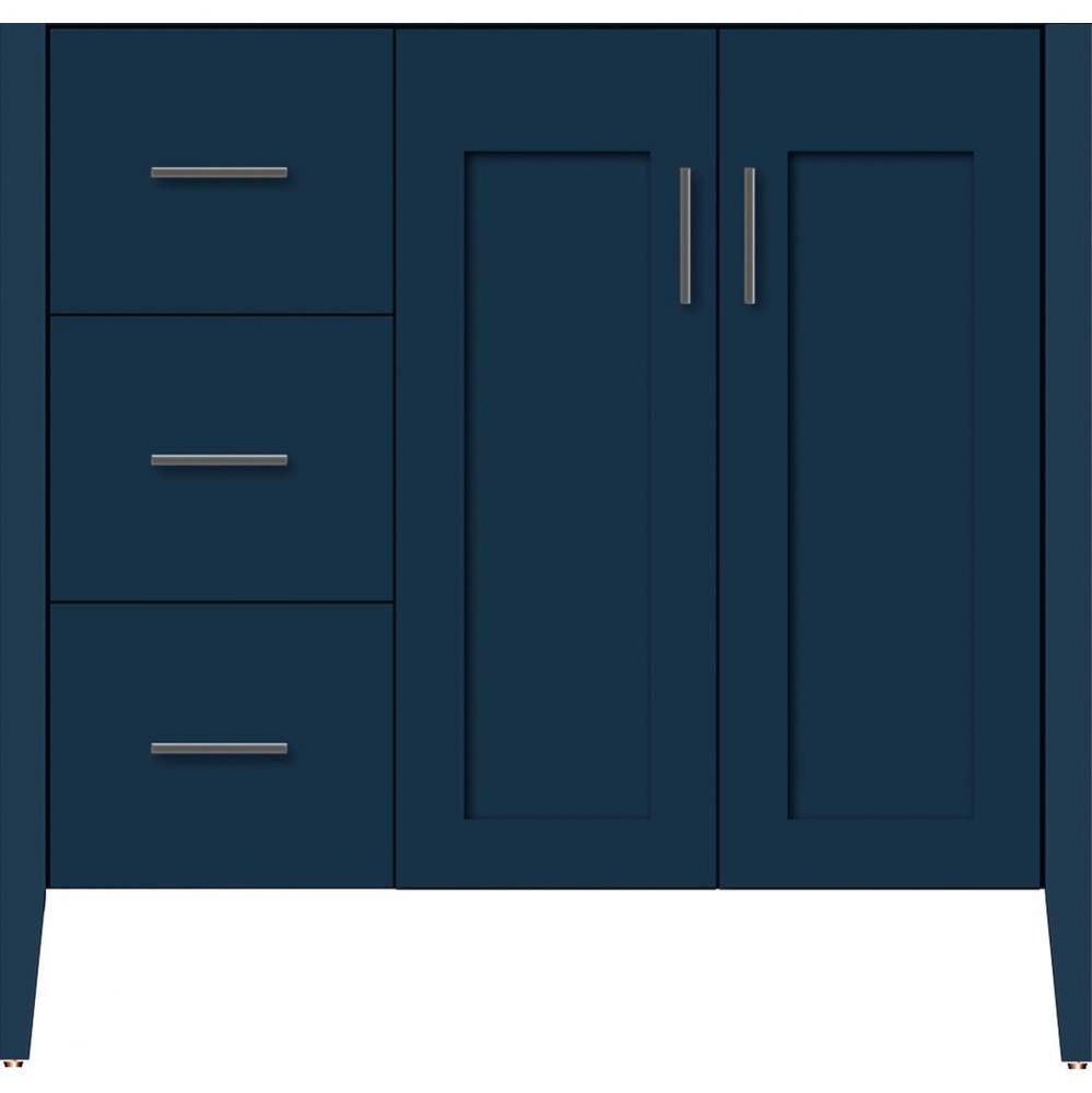 36 X 21.5 X 34.5 Newhalem Vanity Nh Shaker/Slab Lapis Night Lh