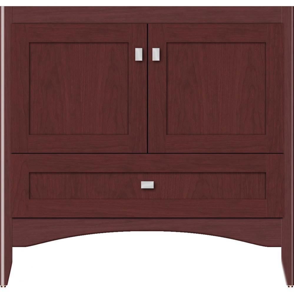 36 X 21 X 34.5 Wallingford Town Vanity Shaker Dk Cherry 3 Drw