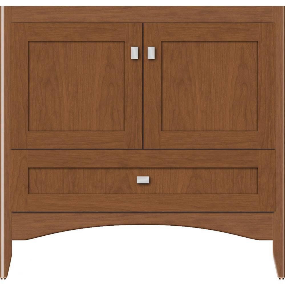 36 X 21 X 34.5 Wallingford Town Vanity Shaker Cinn Cherry 3 Drw