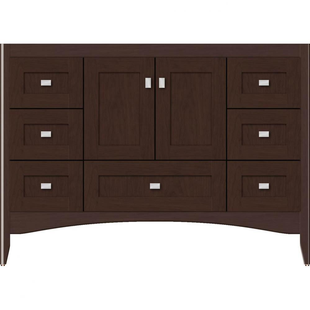 48 X 18 X 34.5 Wallingford Vanity Shaker Choc Cherry Sb