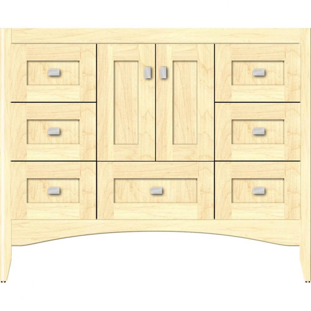 42 X 21 X 34.5 Wallingford Vanity Shaker Nat Maple Sb