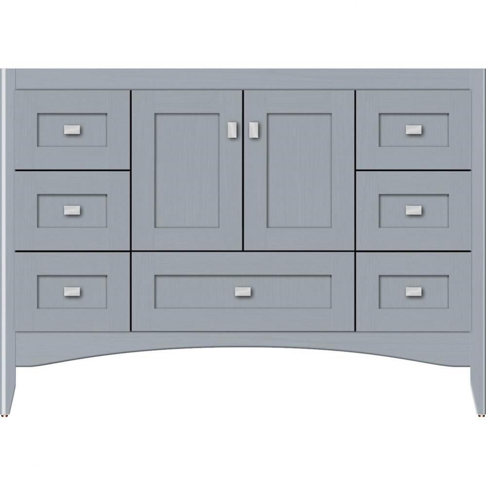 48 X 18 X 34.5 Wallingford Vanity Shaker Silver Oak Sb