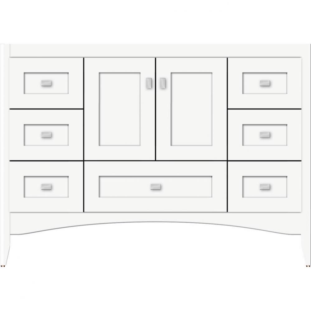 48 X 18 X 34.5 Wallingford Vanity Shaker Sat White Sb