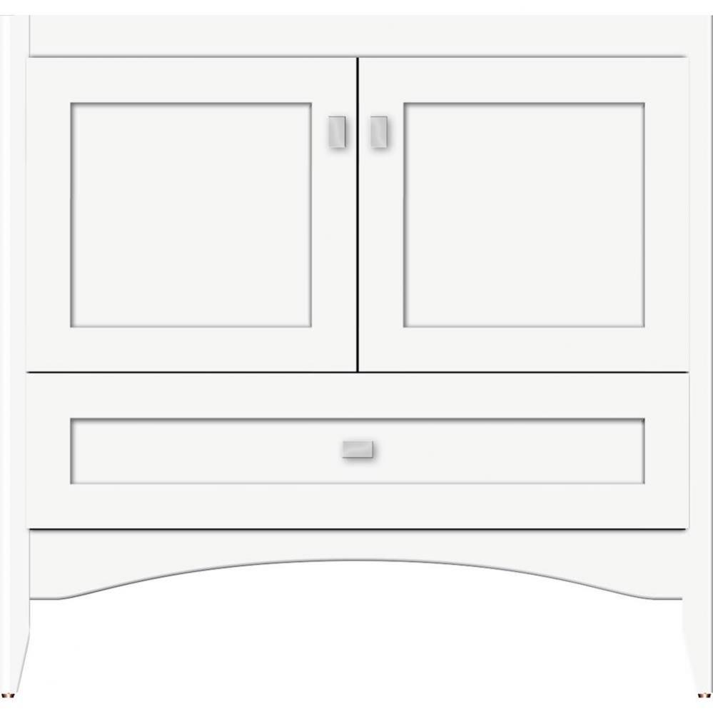 36 X 21 X 34.5 Wallingford Town Vanity Shaker Sat White 3 Drw