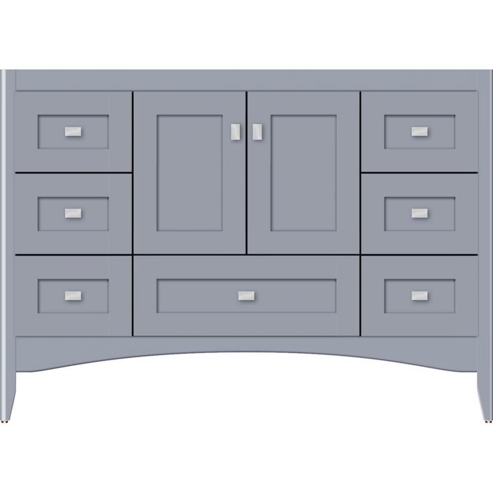 48 X 18 X 34.5 Wallingford Vanity Shaker Sat Silver Sb