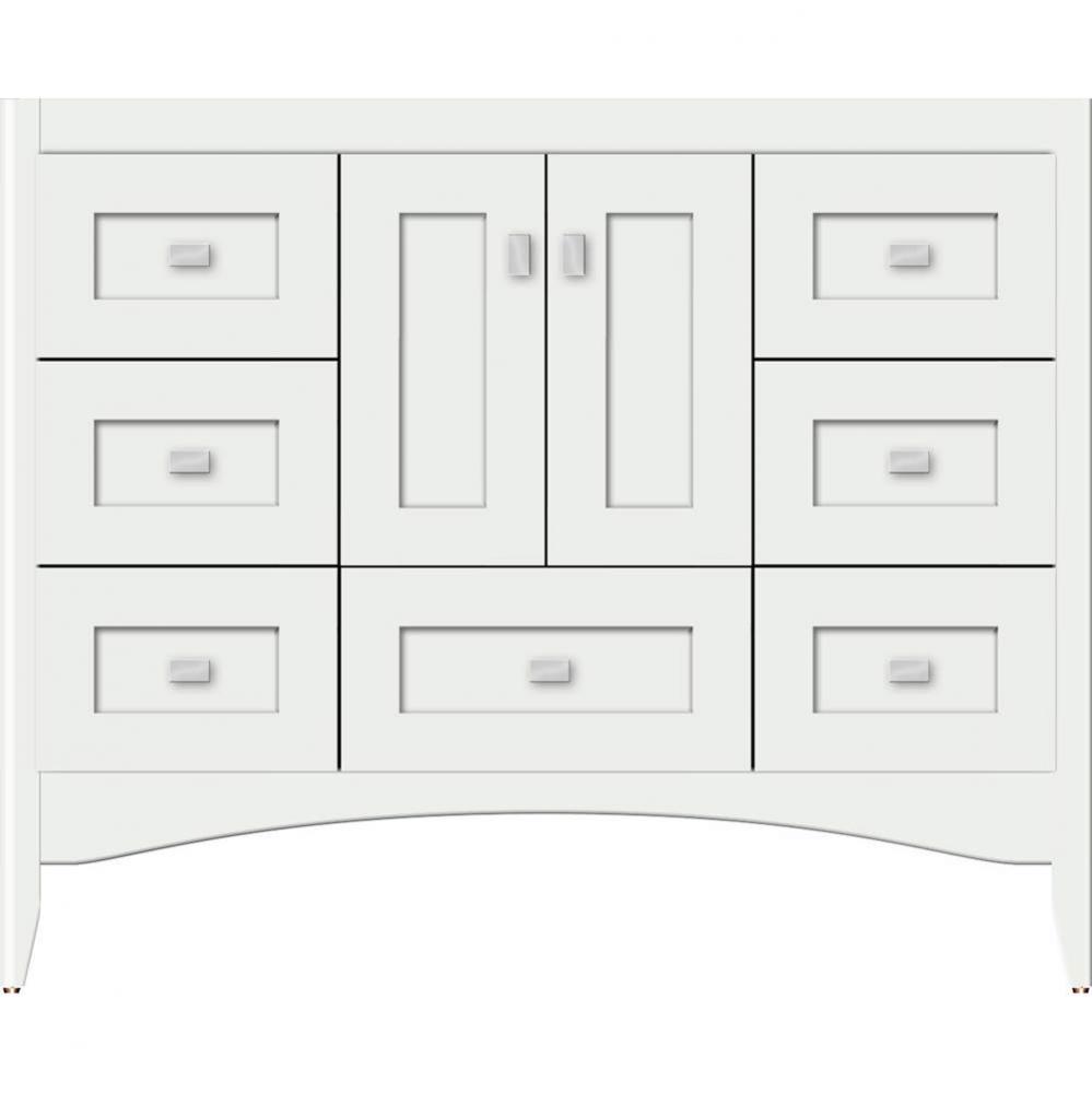 42 X 18 X 34.5 Wallingford Vanity Shaker Powder Grey Sb