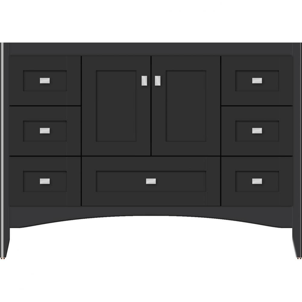 48 X 18 X 34.5 Wallingford Vanity Shaker Sat Black Sb