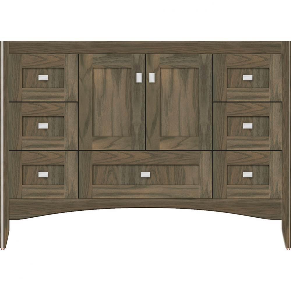 48 X 18 X 34.5 Ravenna Vanity Shaker Dusky Oak Sb