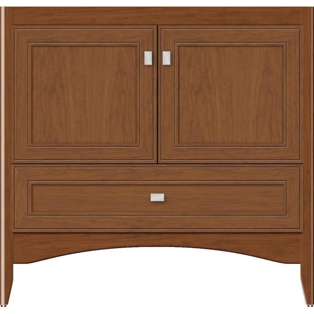 36 X 18 X 34.5 Wallingford Town Vanity Deco Miter Cinn Cherry 3 Drw