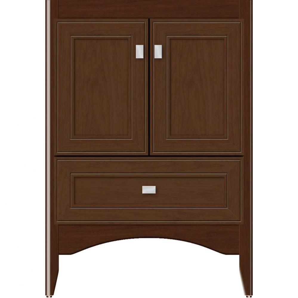 24 X 21 X 34.5 Wallingford Vanity Deco Miter Pecan Cherry Std