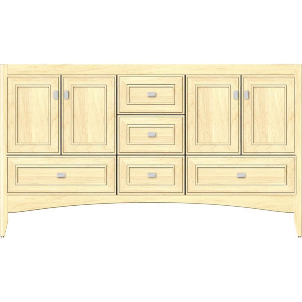 60 X 18 X 34.5 Wallingford Vanity Deco Miter Nat Maple Db