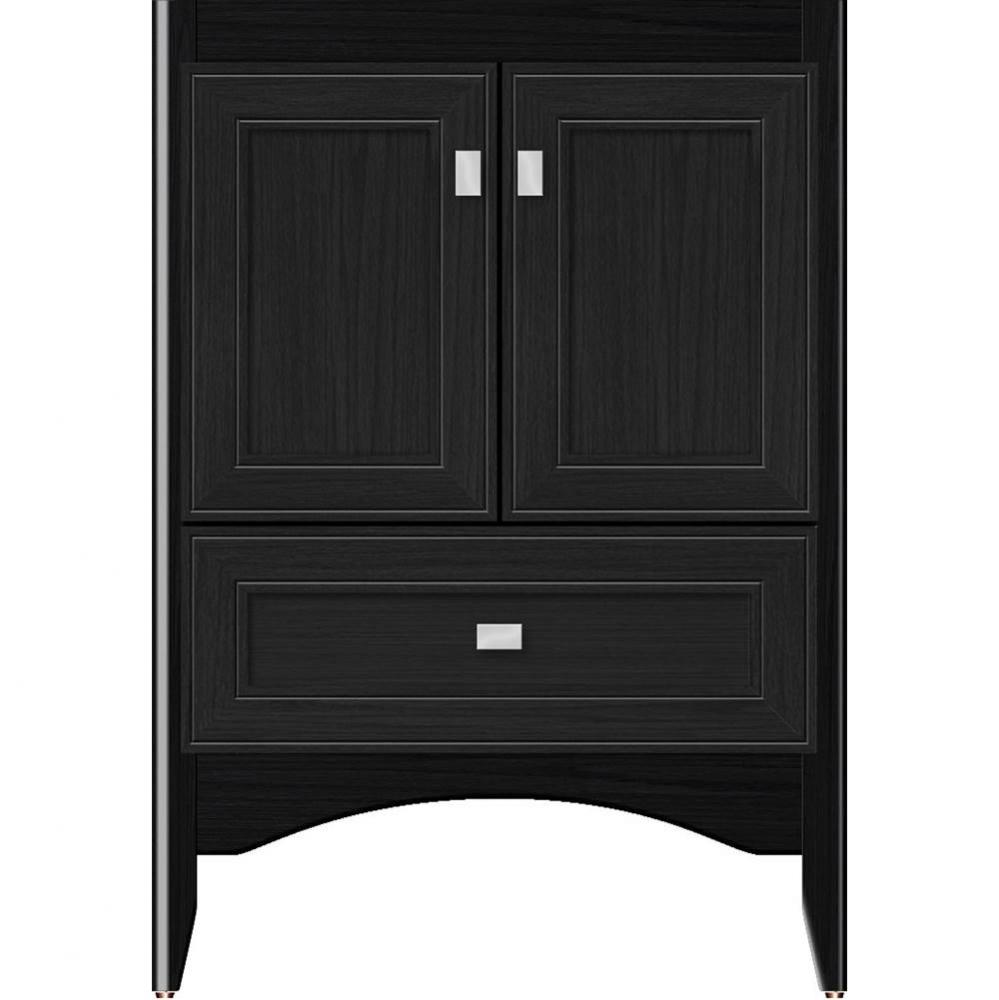 24 X 21 X 34.5 Wallingford Vanity Deco Miter Midnight Oak Std