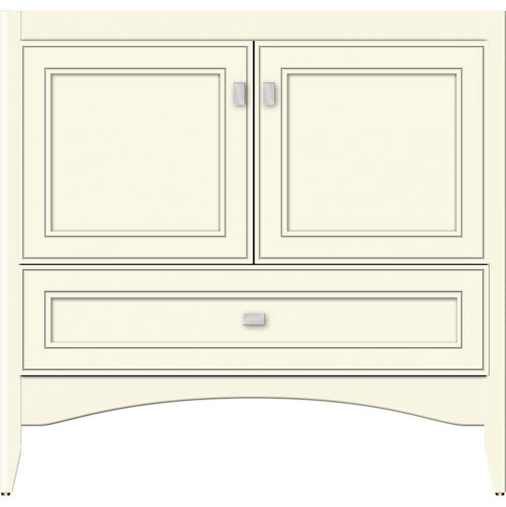 36 X 21 X 34.5 Wallingford Town Vanity Deco Miter Sat Biscuit 3 Drw