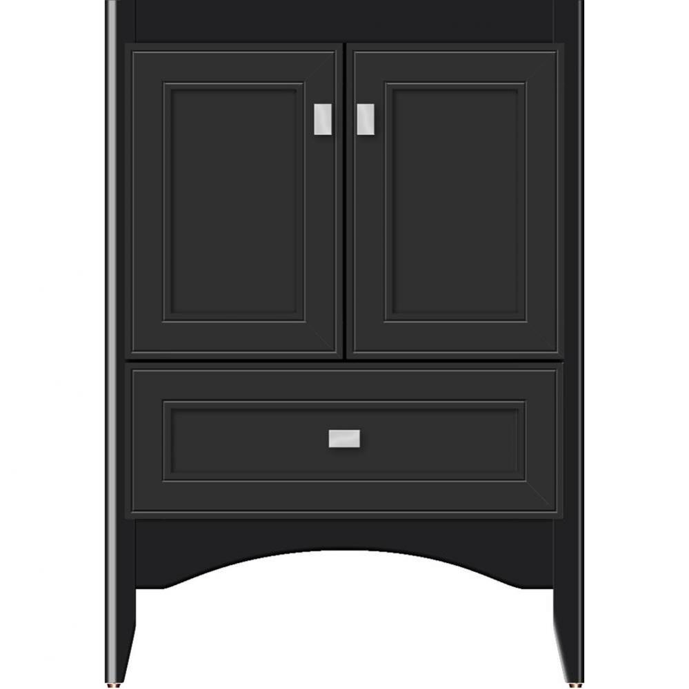 24 X 21 X 34.5 Wallingford Vanity Deco Miter Sat Black Std