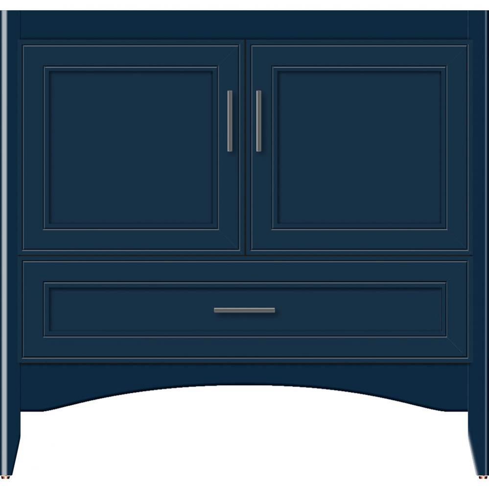 36 X 21 X 34.5 Wallingford Town Vanity Deco Miter Lapis Night 3 Drw