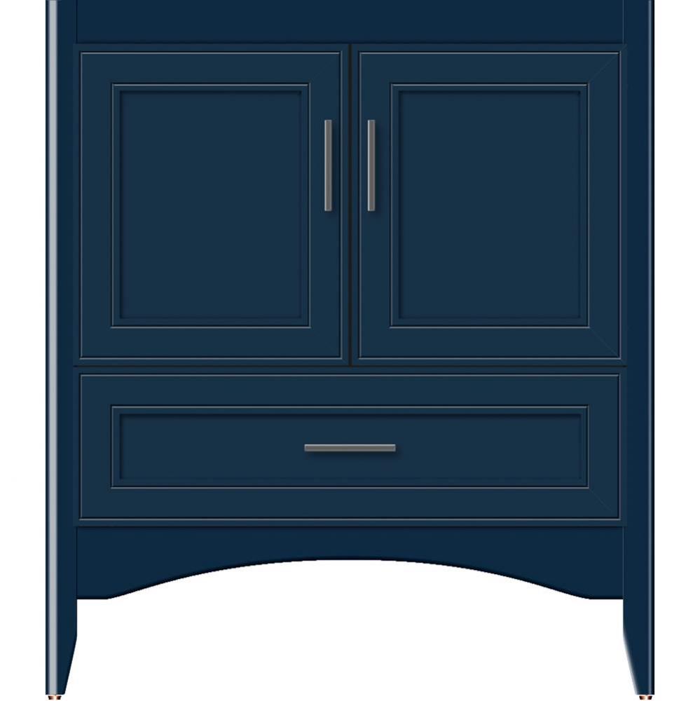 30 X 18 X 34.5 Wallingford Town Vanity Deco Miter Lapis Night 3 Drw