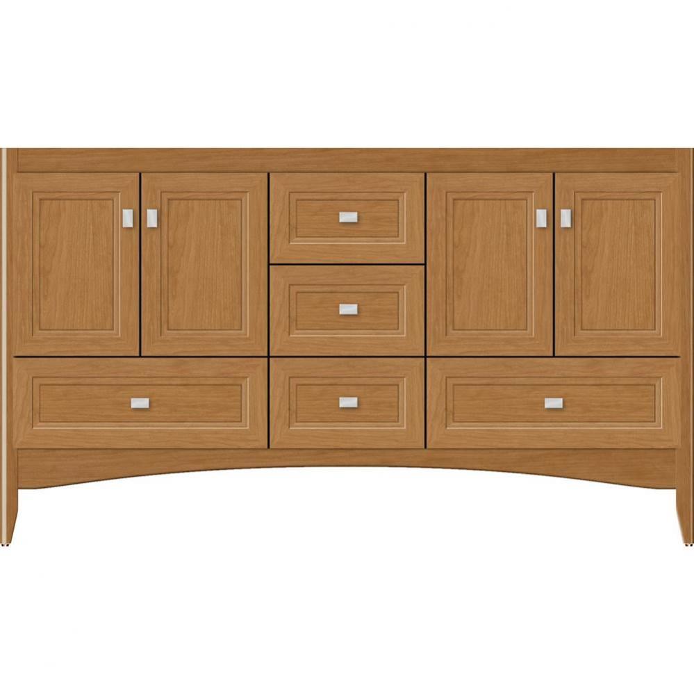 60 X 21 X 34.5 Wallingford Vanity Ogee Miter Nat Cherry Db