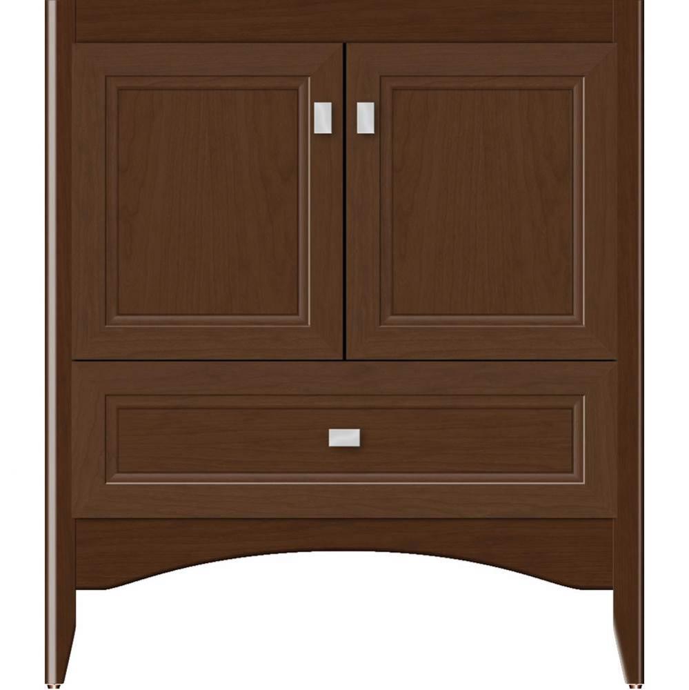 30 X 18 X 34.5 Wallingford Town Vanity Ogee Miter Pecan Cherry 3 Drw