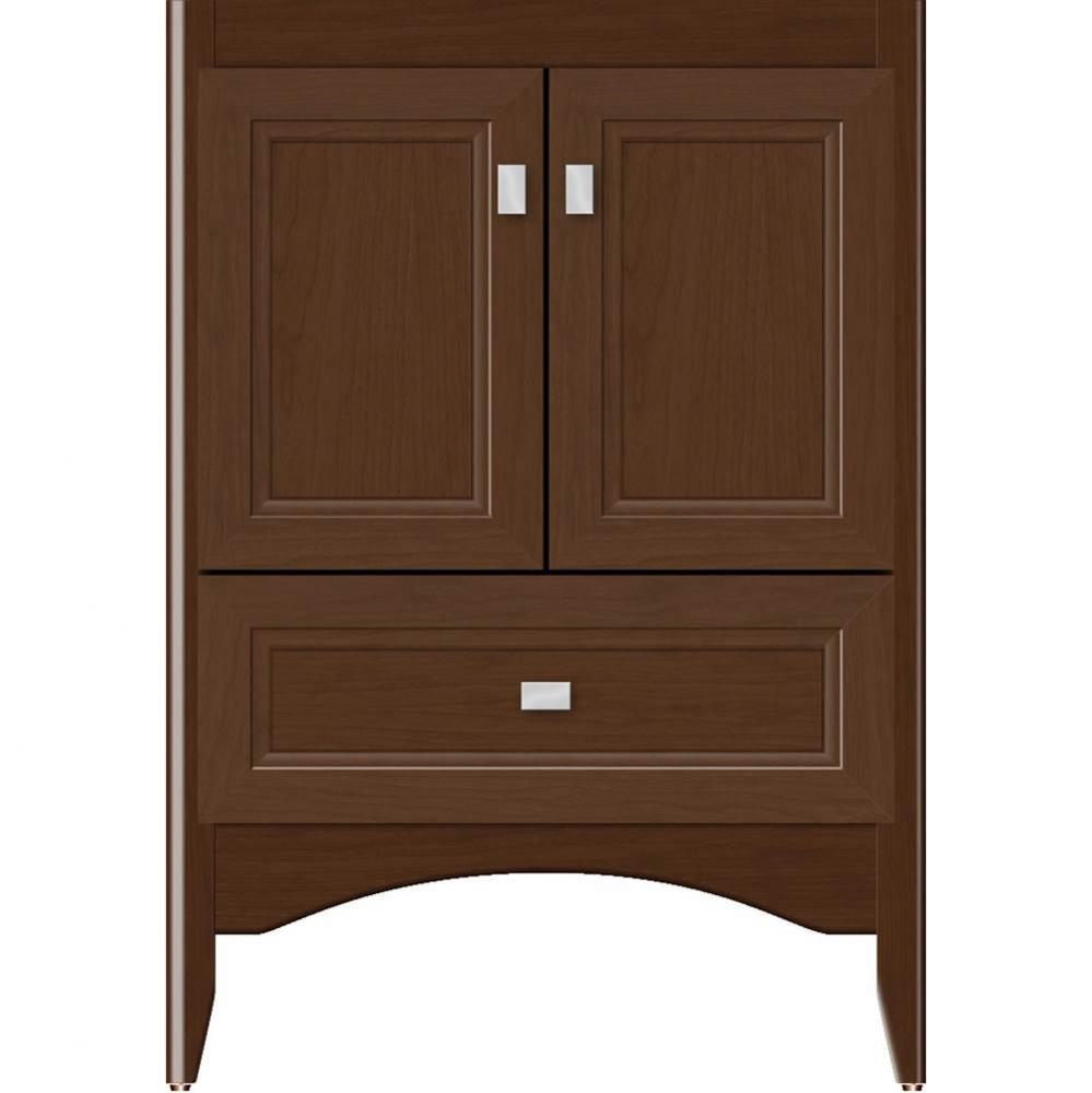 24 X 18 X 34.5 Wallingford Vanity Ogee Miter Pecan Cherry Std