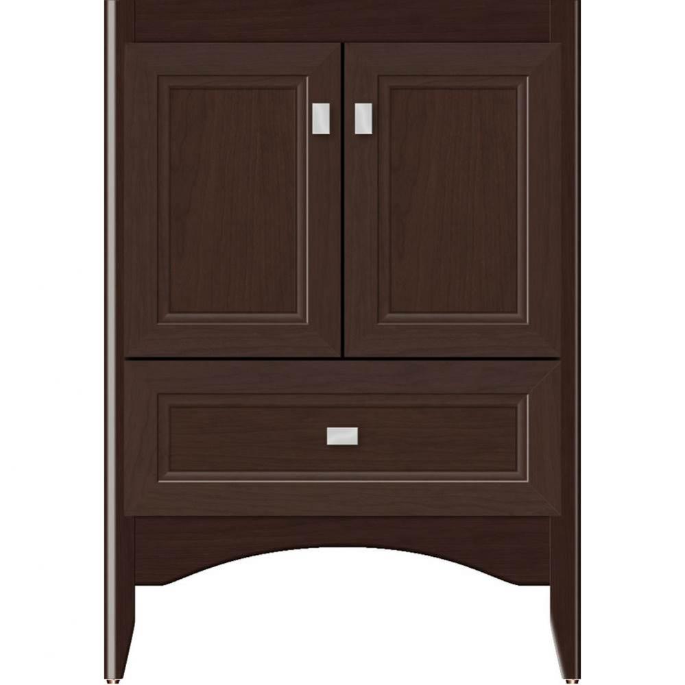 24 X 18 X 34.5 Wallingford Vanity Ogee Miter Choc Cherry Std