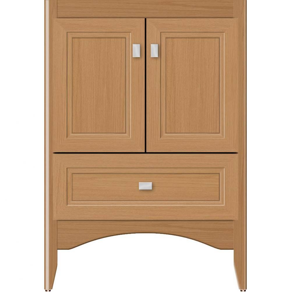 24 X 18 X 34.5 Wallingford Vanity Ogee Miter Nat Oak Std