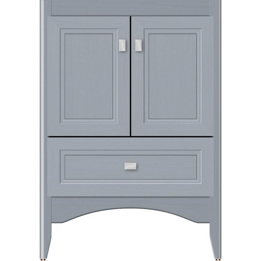 24 X 21 X 34.5 Wallingford Vanity Ogee Miter Silver Oak Std