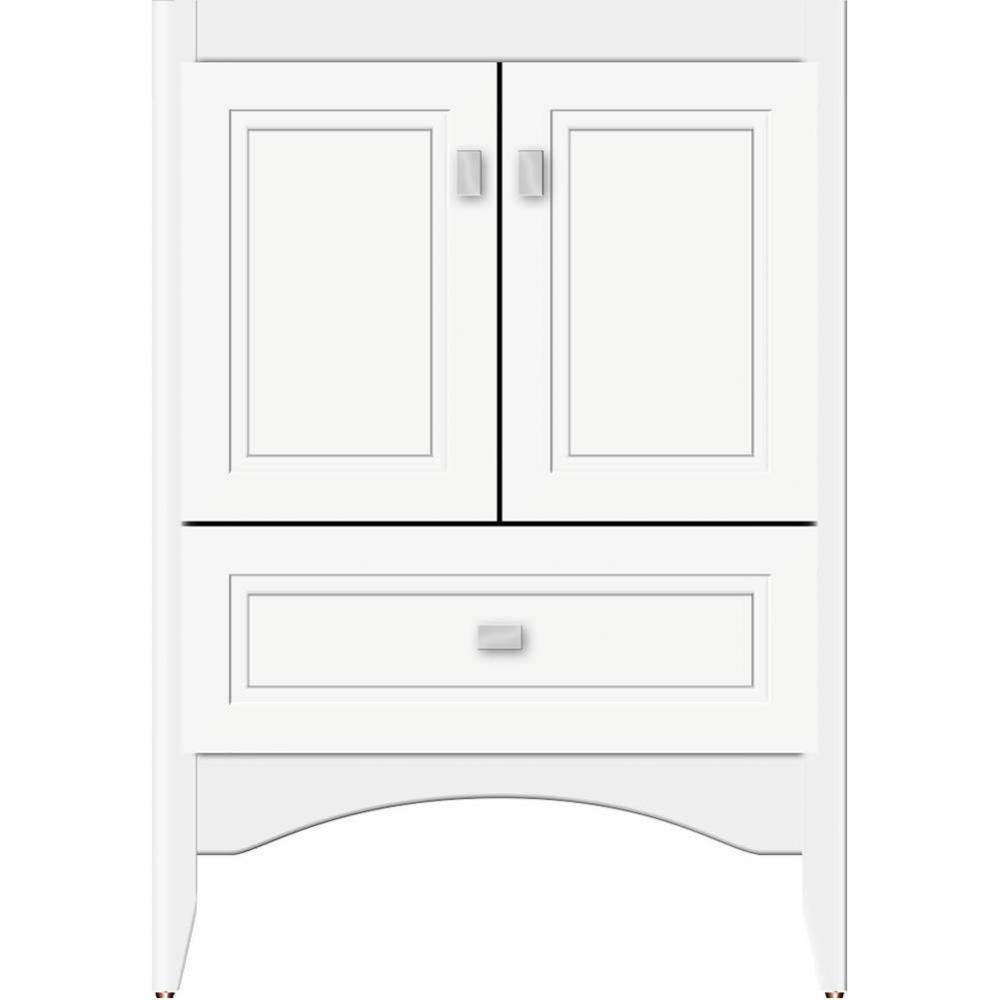 24 X 21 X 34.5 Wallingford Vanity Ogee Miter Sat White Std