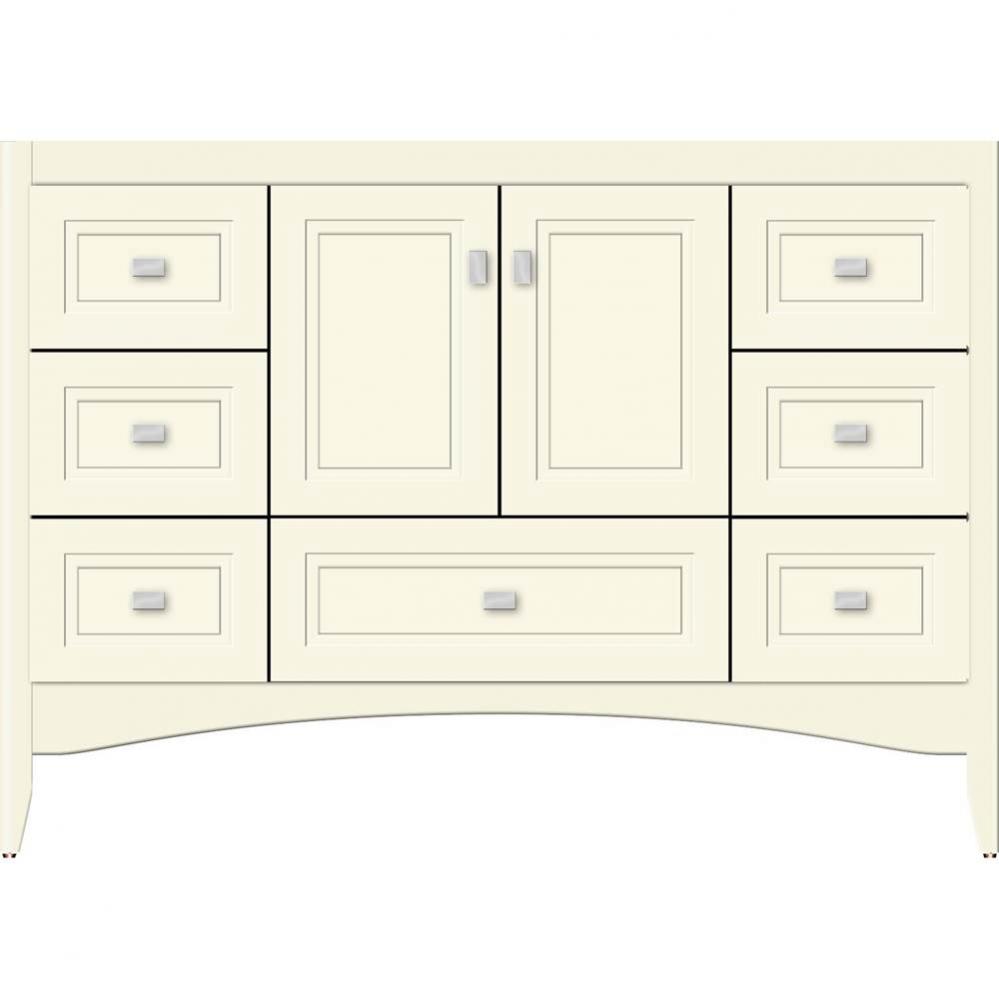 48 X 21 X 34.5 Wallingford Vanity Ogee Miter Sat Biscuit Sb