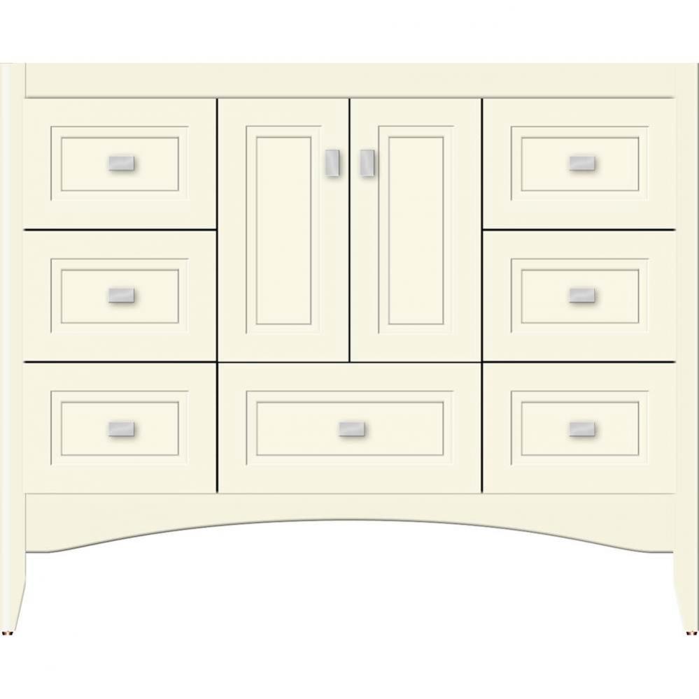 42 X 18 X 34.5 Wallingford Vanity Ogee Miter Sat Biscuit Sb