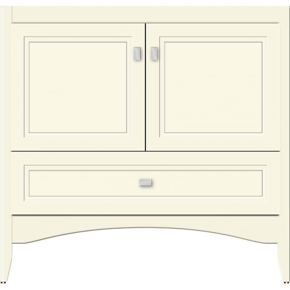 36 X 18 X 34.5 Wallingford Town Vanity Ogee Miter Sat Biscuit 3 Drw