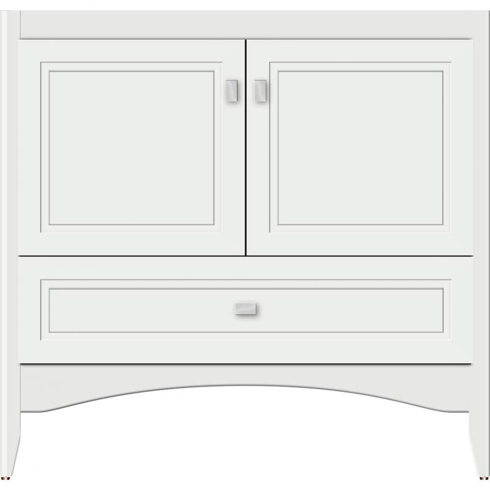 36 X 21 X 34.5 Wallingford Town Vanity Ogee Miter Powder Grey 3 Drw