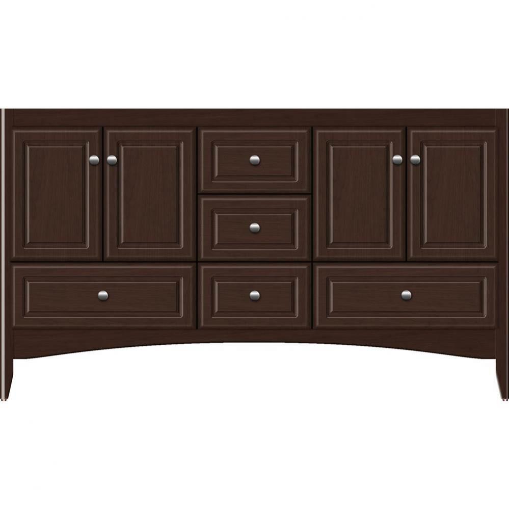 60 X 18 X 34.5 Wallingford Vanity Ultra Choc Cherry Db