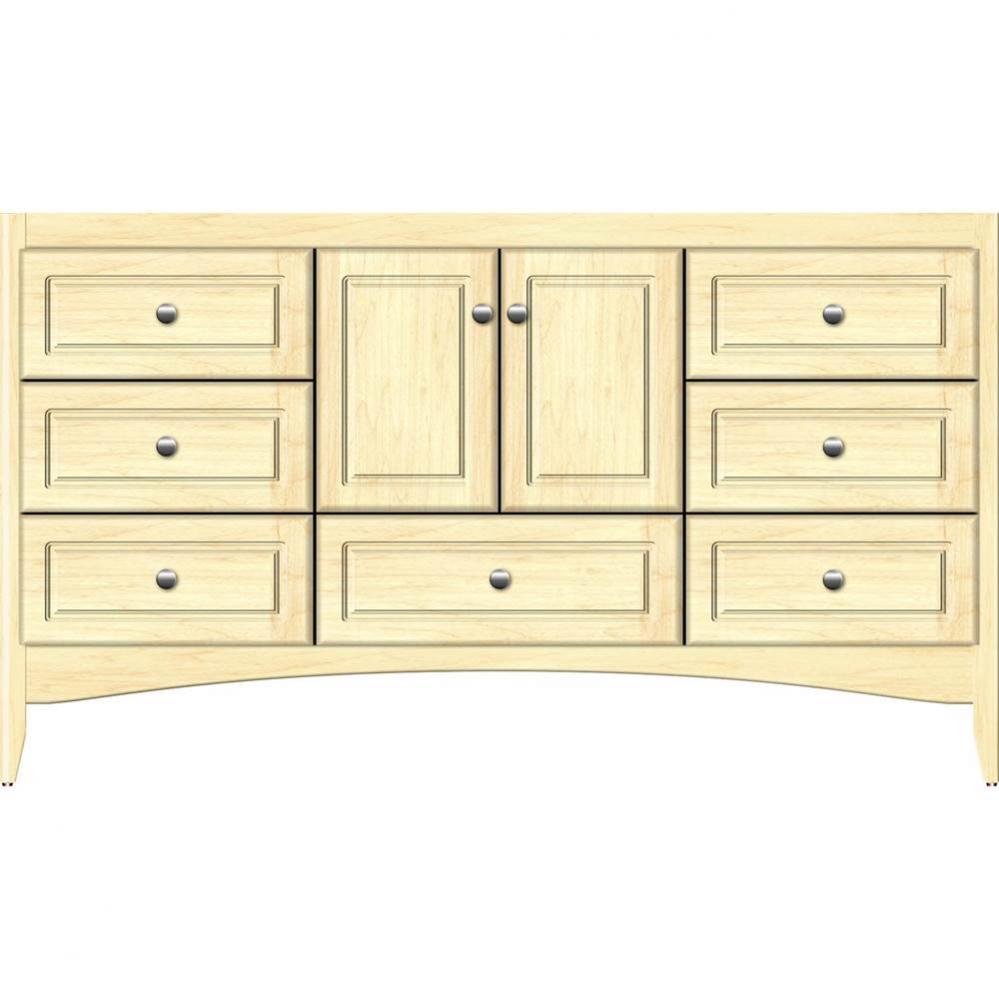 60 X 21 X 34.5 Wallingford Vanity Ultra Nat Maple Sb