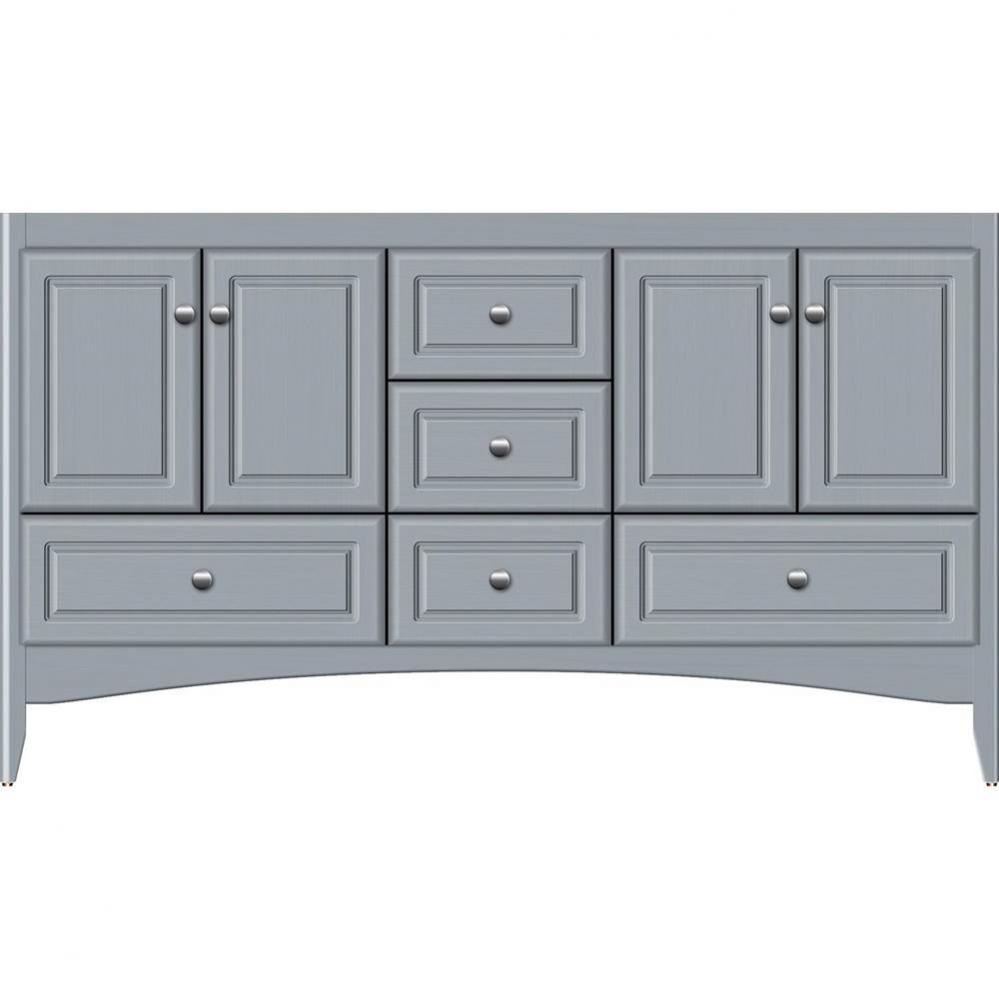 60 X 18 X 34.5 Wallingford Vanity Ultra Silver Oak Db