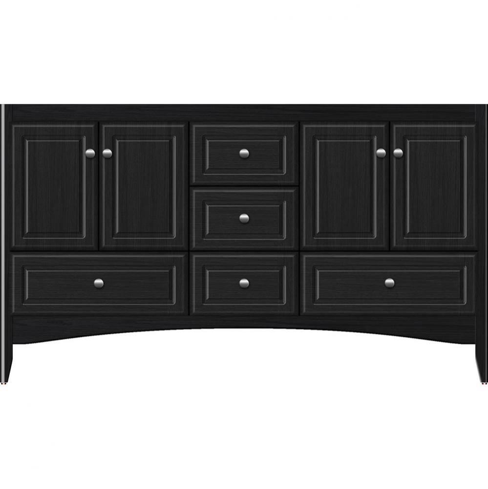 60 X 21 X 34.5 Wallingford Vanity Ultra Midnight Oak Db