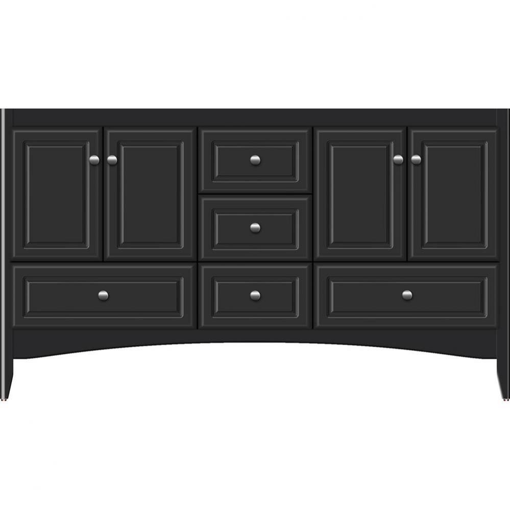 60 X 21 X 34.5 Wallingford Vanity Ultra Sat Black Db