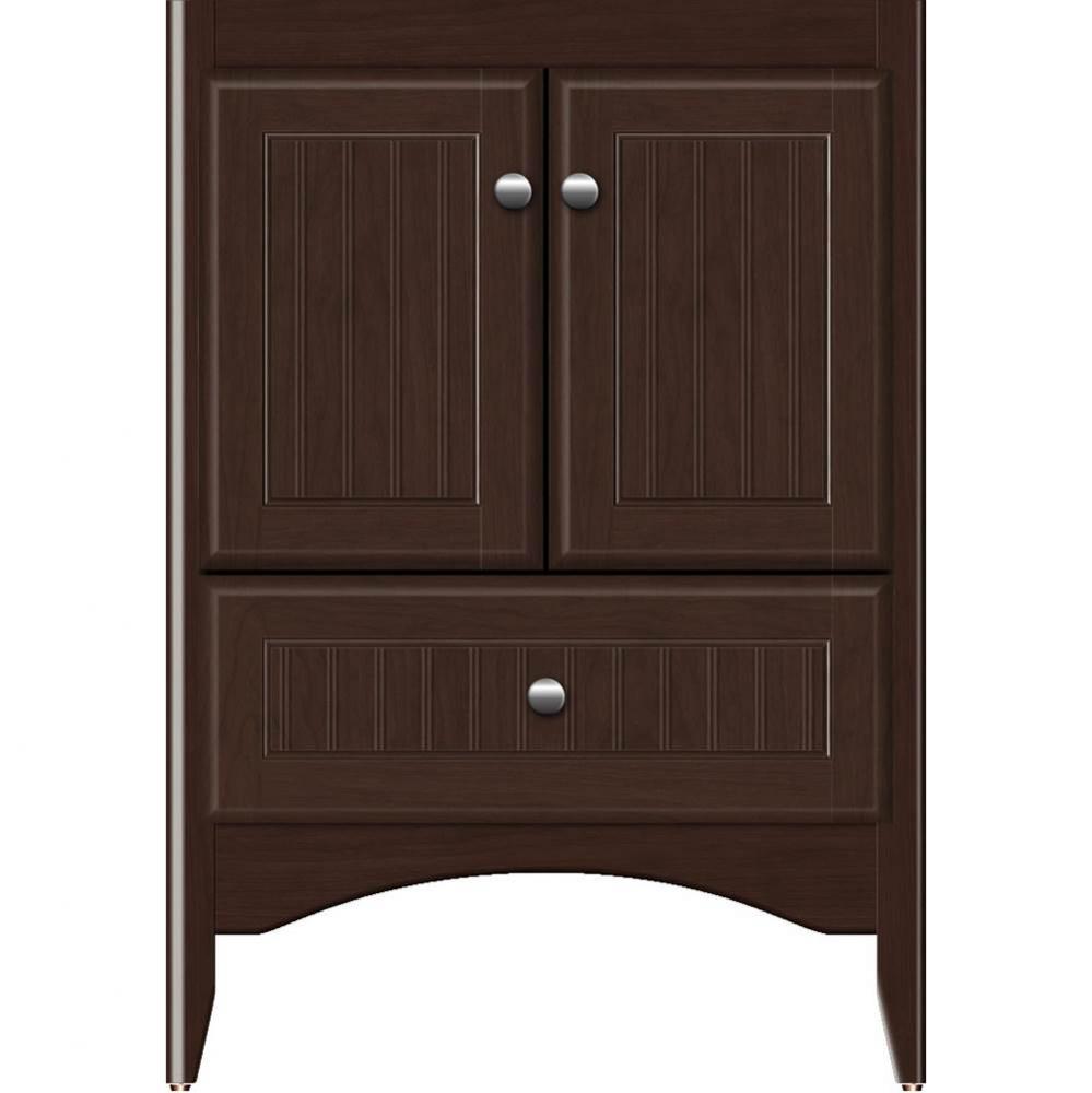 24 X 21 X 34.5 Wallingford Town Vanity Beaded Choc Cherry 3 Drw