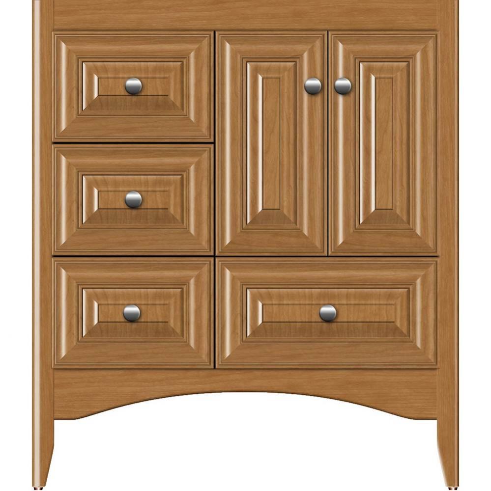 30 X 21 X 34.5 Wallingford Vanity Classic Miter Nat Cherry Lh