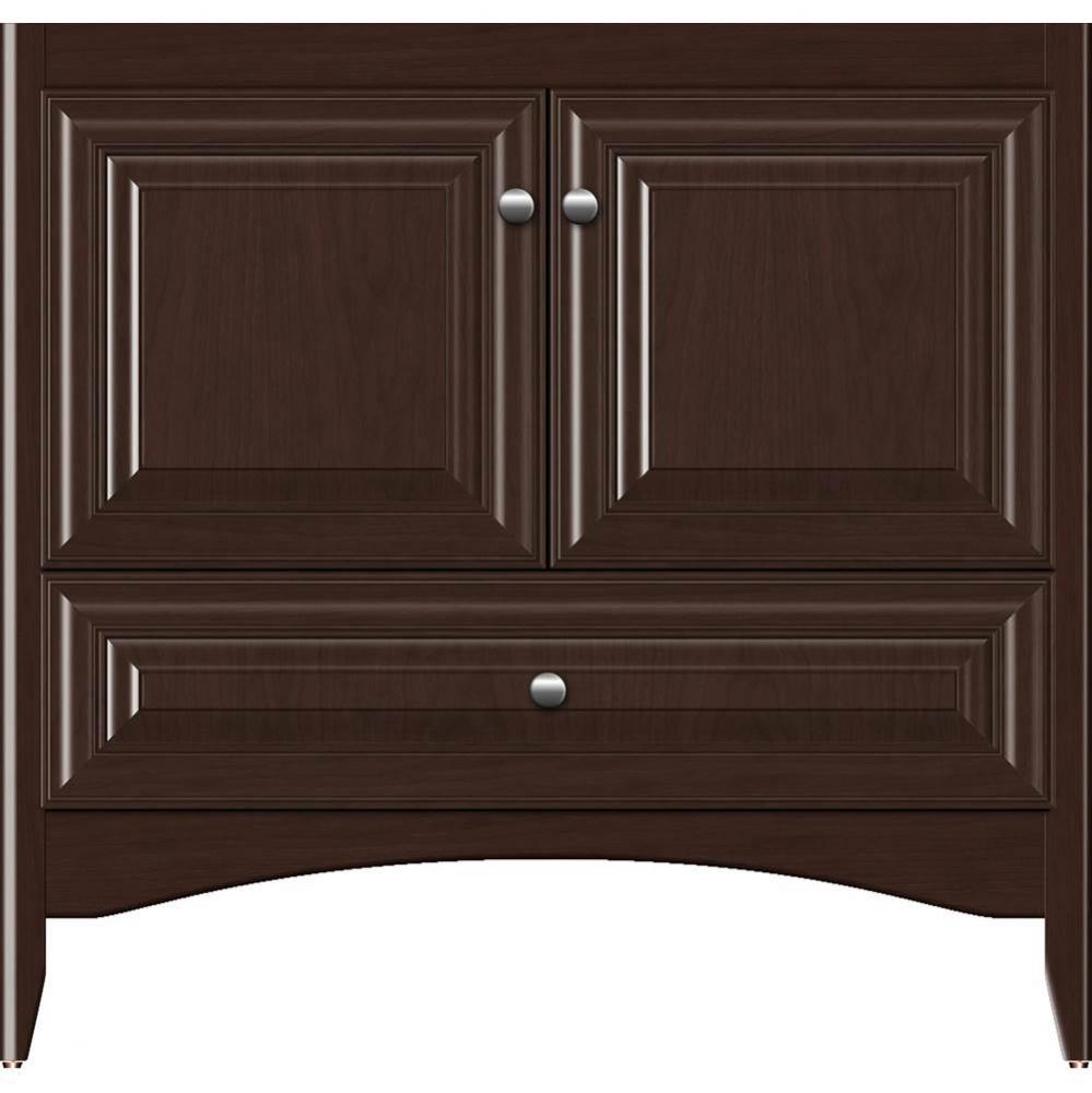 36 X 21 X 34.5 Wallingford Town Vanity Classic Miter Choc Cherry 3 Drw