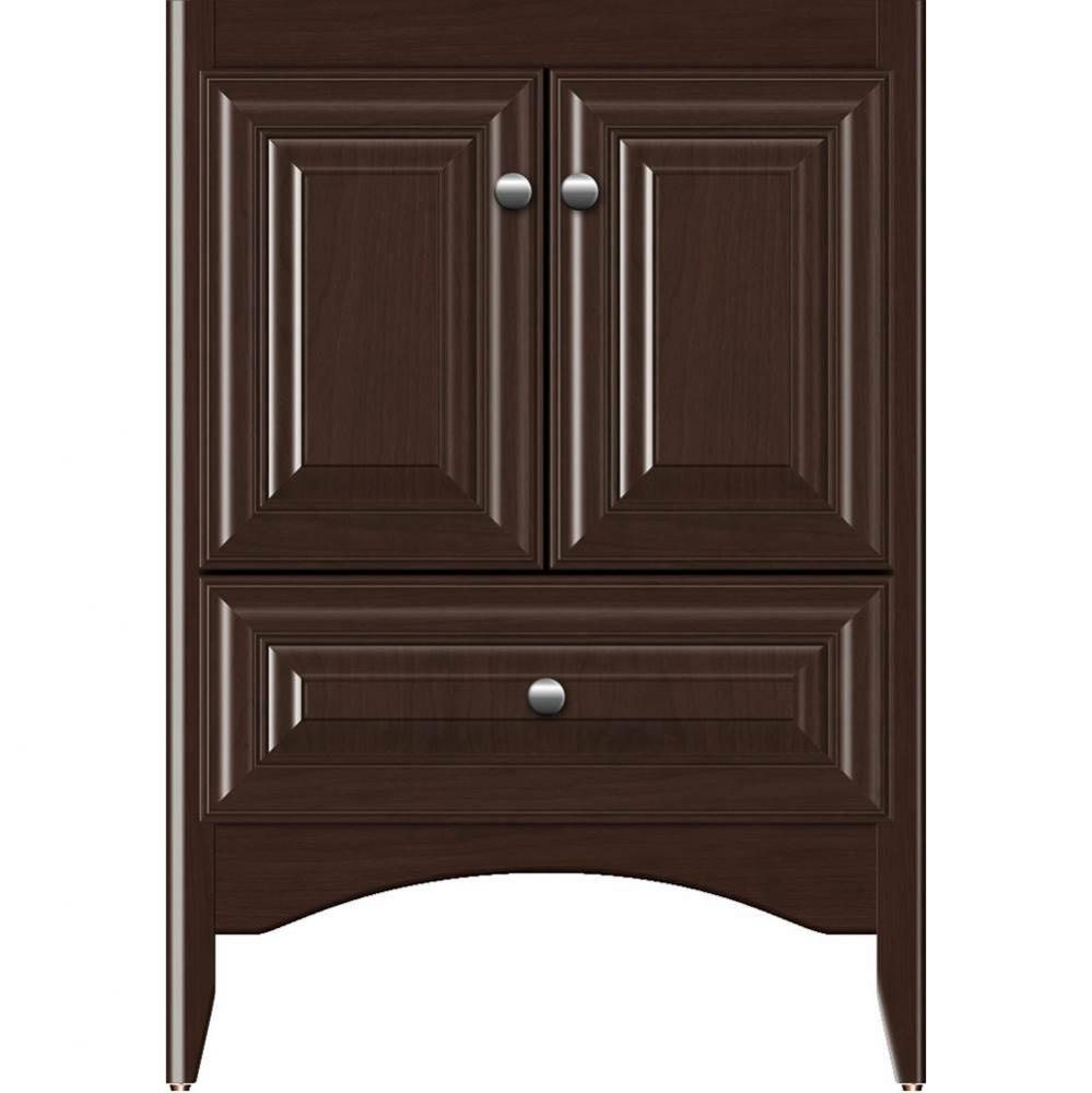 24 X 18 X 34.5 Wallingford Town Vanity Classic Miter Choc Cherry 3 Drw