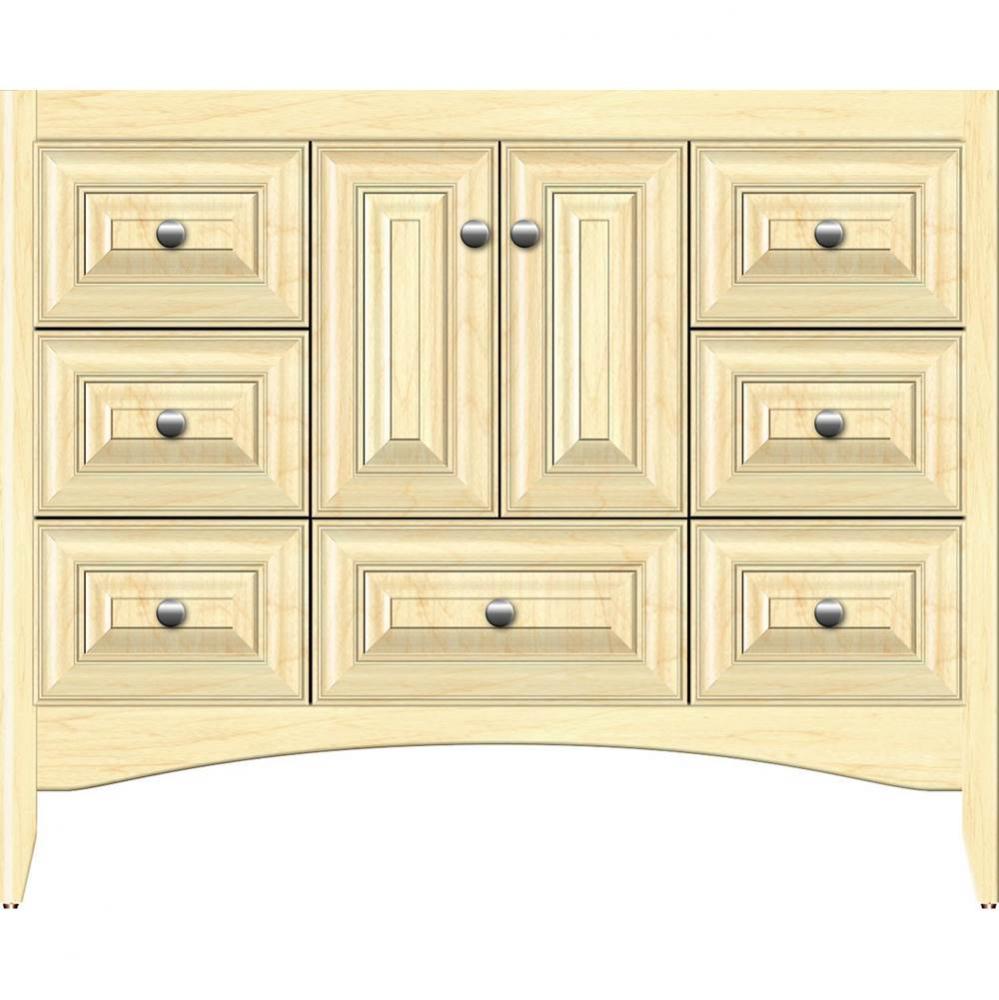 42 X 18 X 34.5 Wallingford Vanity Classic Miter Nat Maple Sb