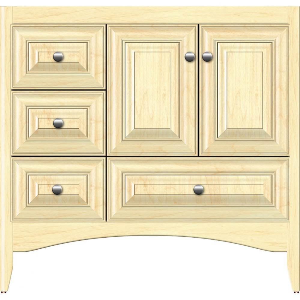 36 X 18 X 34.5 Wallingford Vanity Classic Miter Nat Maple Lh